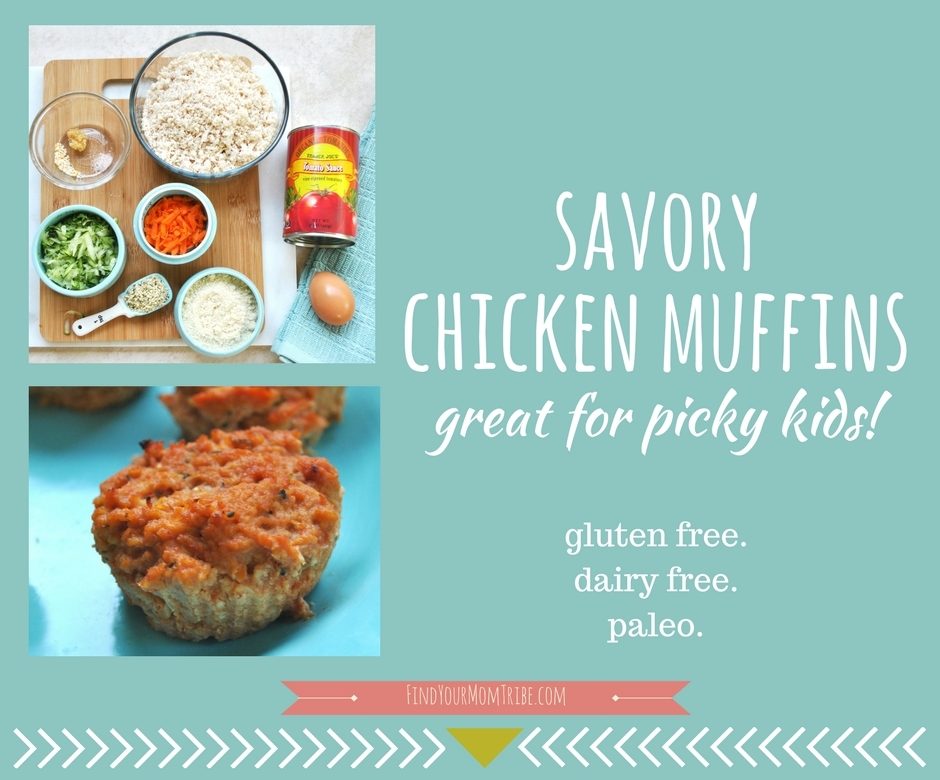 Savory Chicken Muffins with Hidden Veggies (Great for picky kids