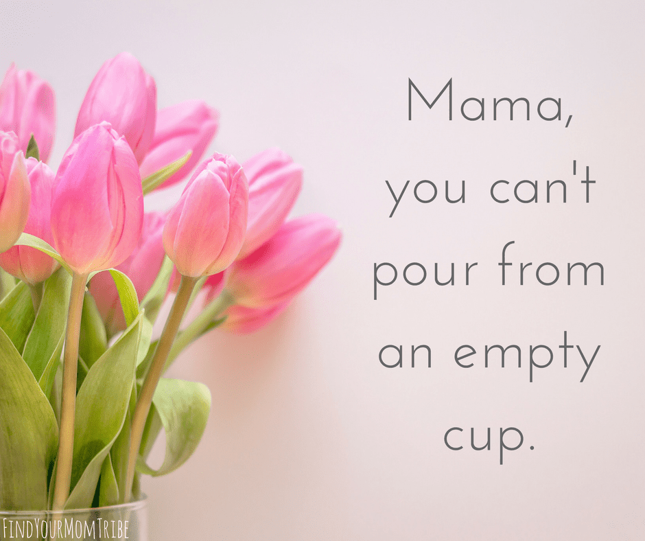 You can't pour from an empty cup. Self-care is essential to self-control.