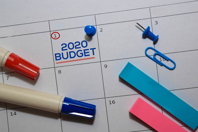 budget calendar and dropbox
