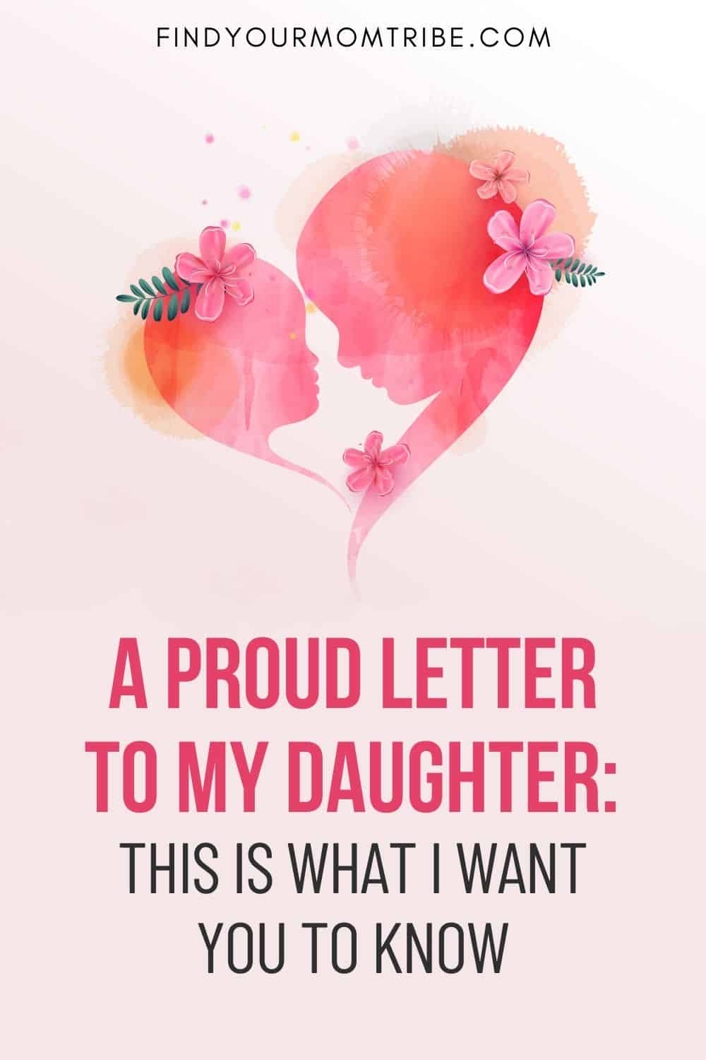 Help me write a letter to my daughter