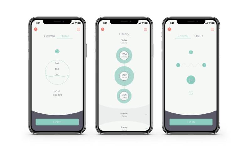 Elvie pump app on a smartphone