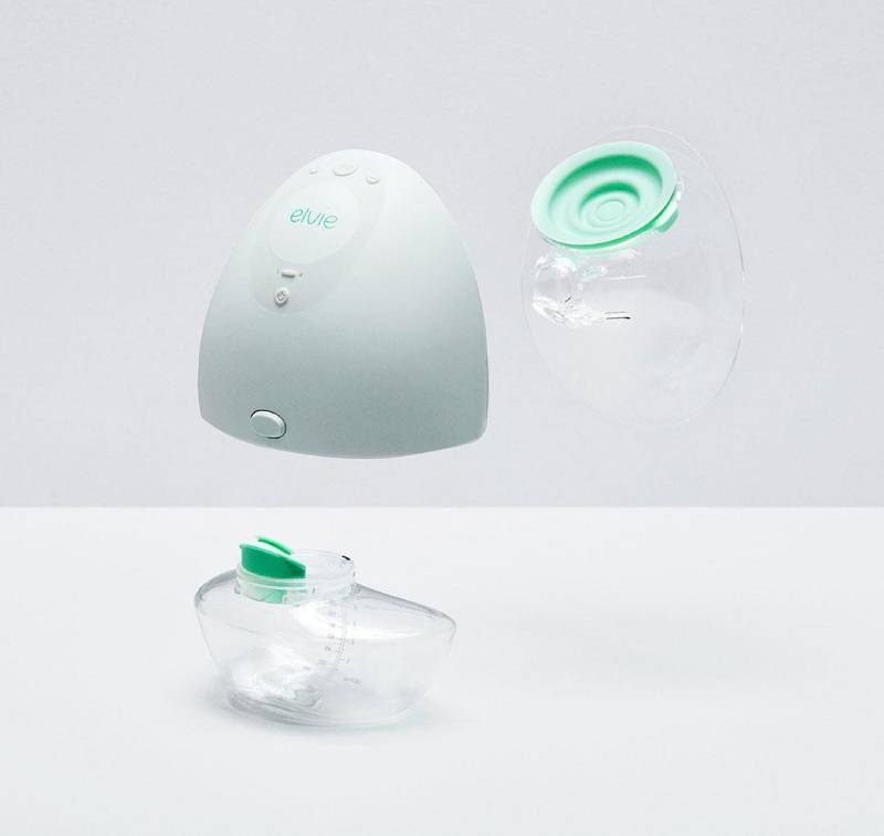Elvie wearable breast pump with pieces