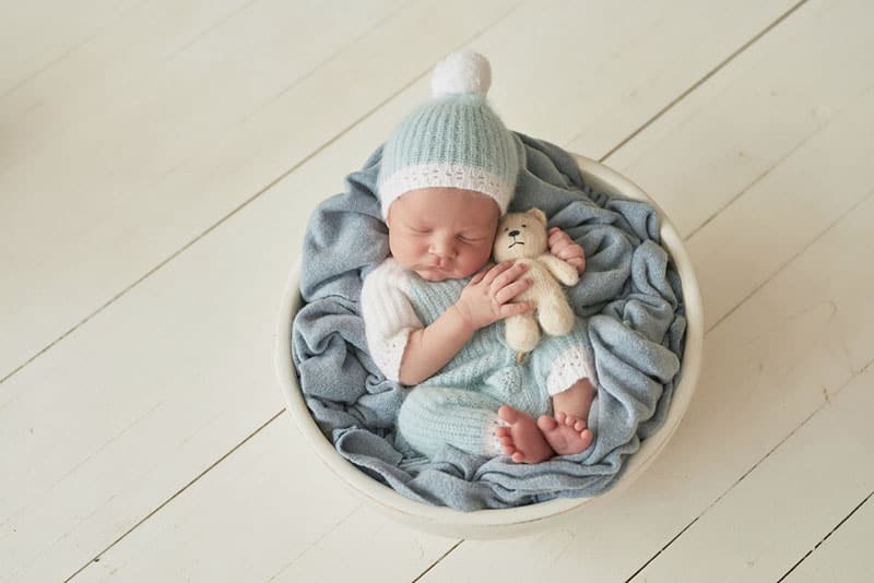 cute newborn baby sleeping