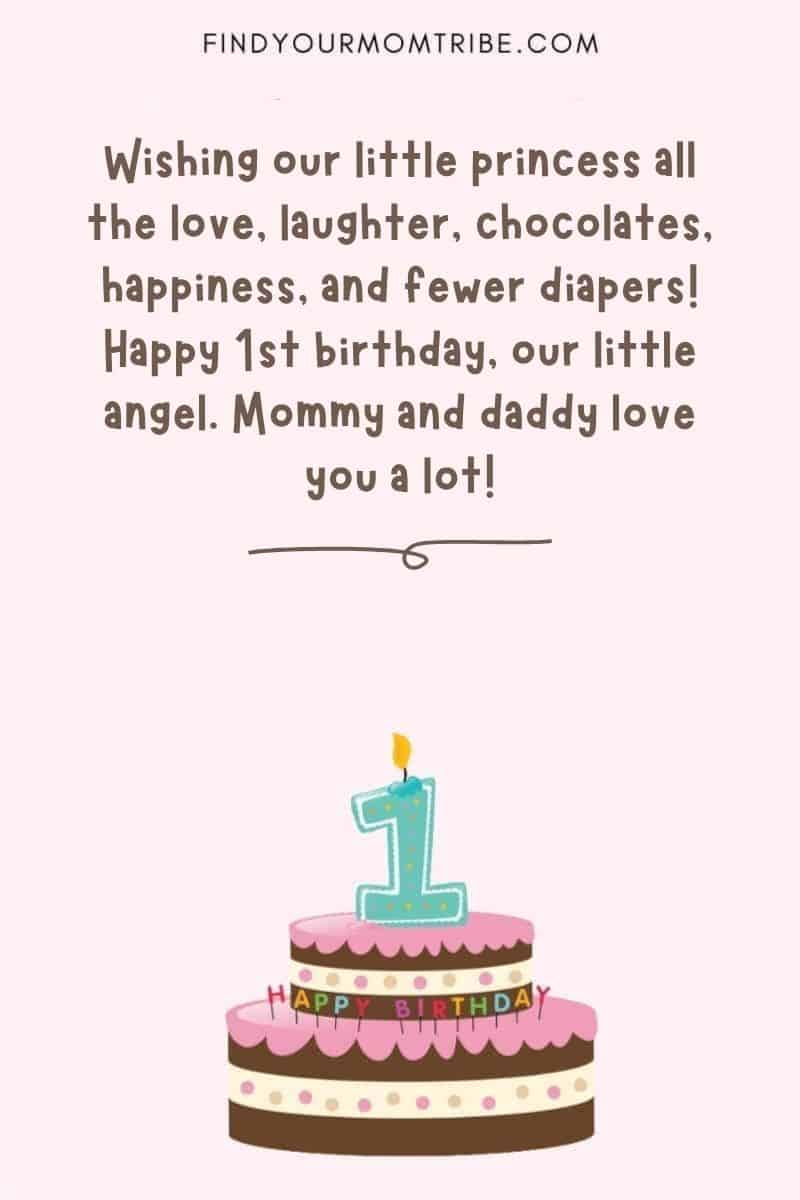 140 Most Wonderful 1st Birthday Wishes For Baby Girl Baby Boy