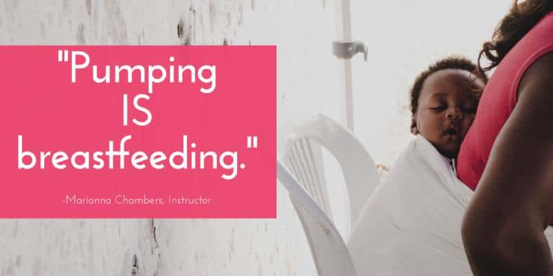 Pumping is breastfeeding