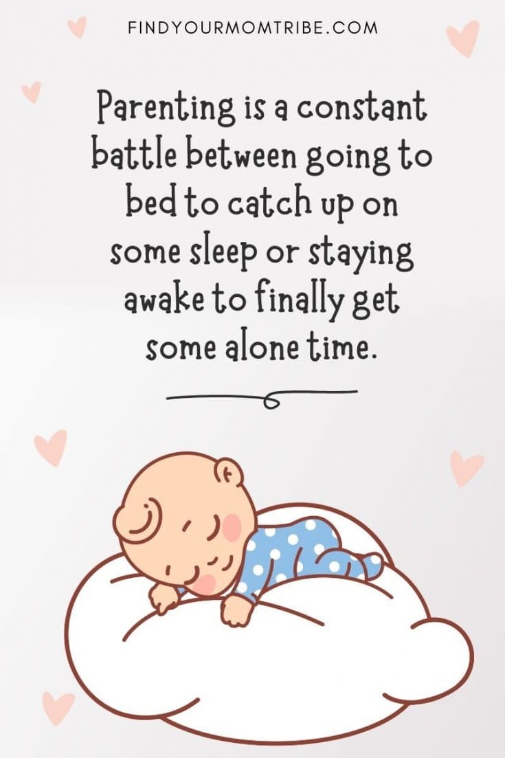 90+ Super-Cute And Funny Sleeping Baby Quotes And Captions