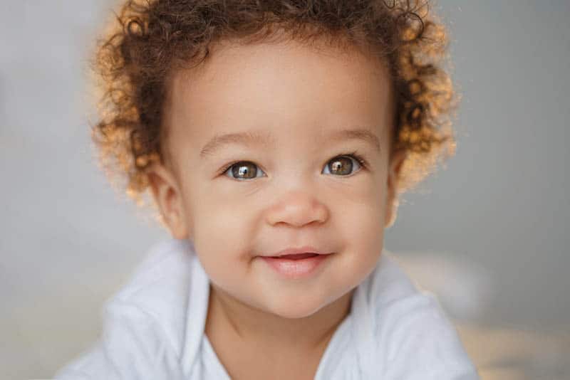 beautiful little boy smiling