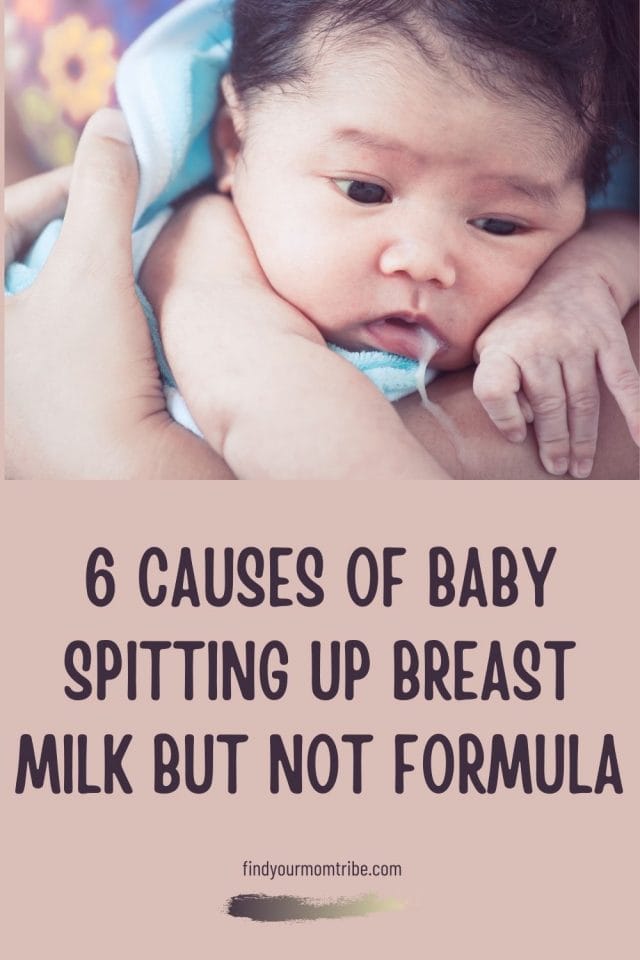 6 Causes Of Baby Spitting Up Breast Milk But Not Formula