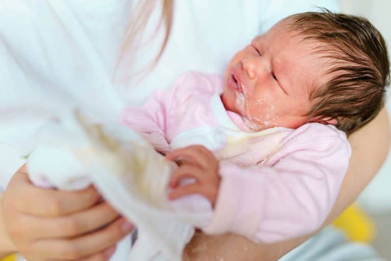 Newborn Baby Vomiting Milk After Feeding Formula