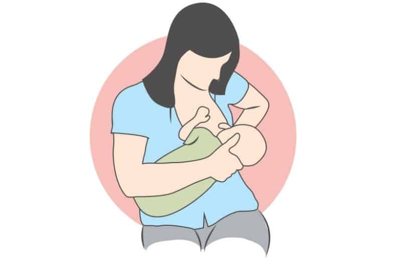 cross cradle breastfeeding position