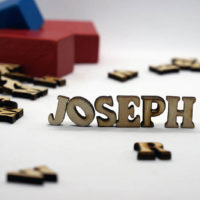 name joseph made with puzzle letters