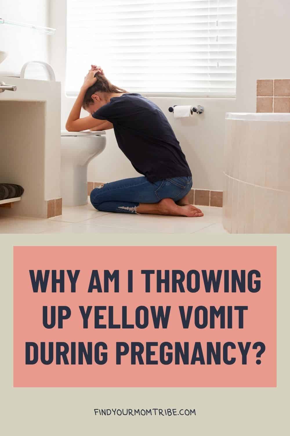 Pinterest yellow vomit during pregnancy 