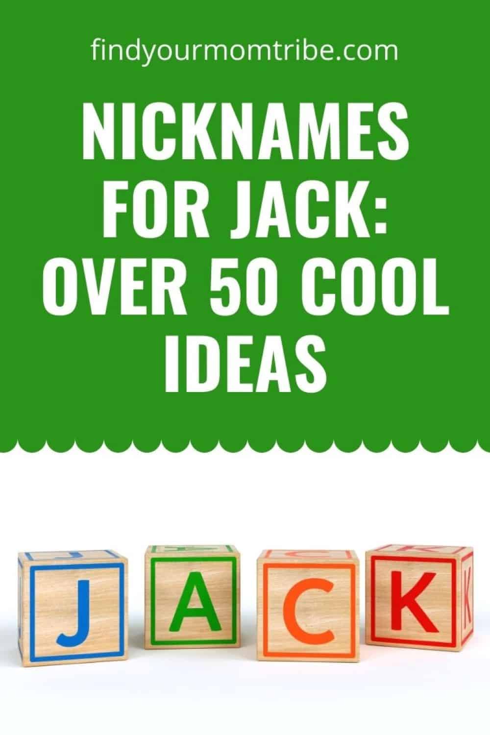 Pinterest nicknames for jack